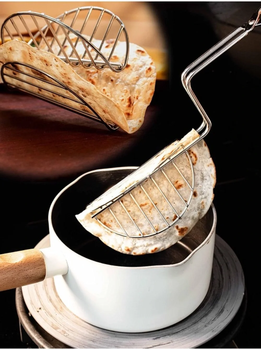Pack Stainless Steel Wire Taco Holders,Taco Bar Serving Set